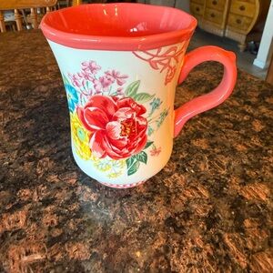 Pioneer Woman ~ FANCY FLOURISH ~ 18 Ounce ~ 5" Tall ~ Stoneware ~ Coffee/Tea Mug